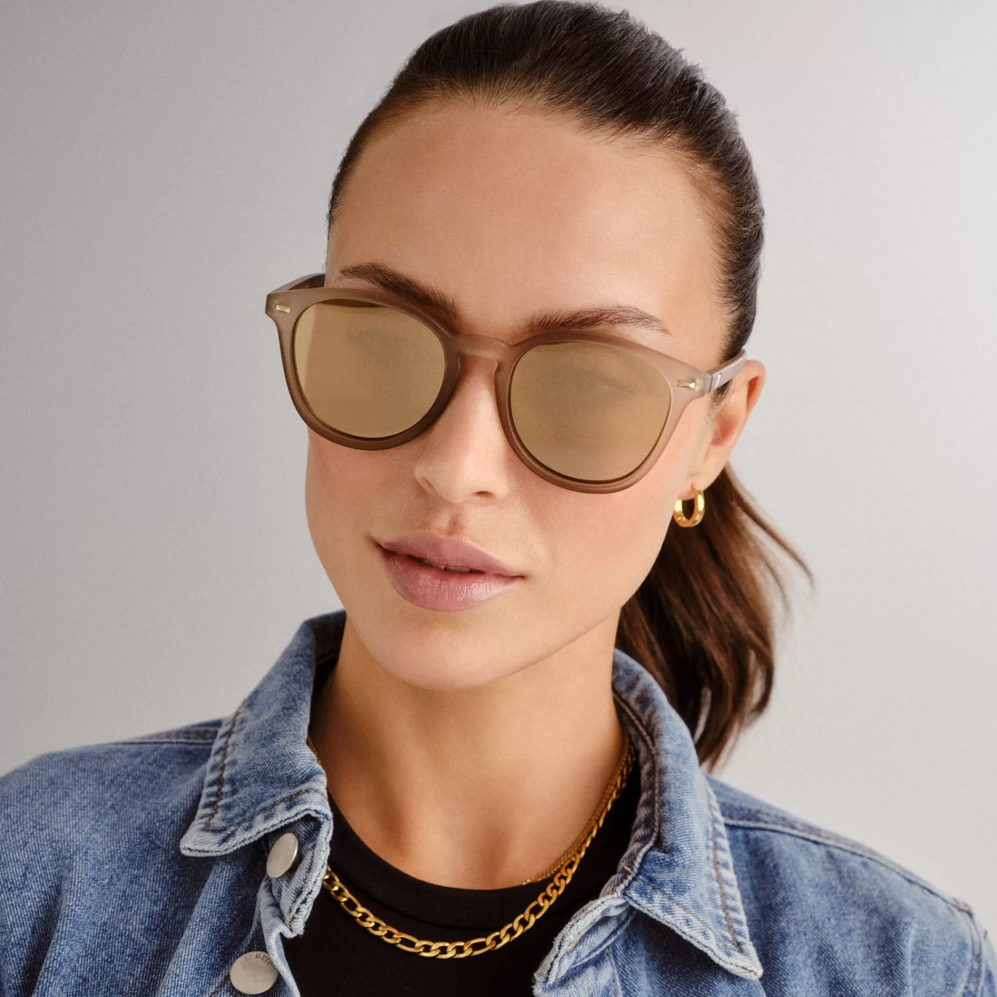 Round | Round-Le Specs BANDWAGON | MATTE STONE mattestone