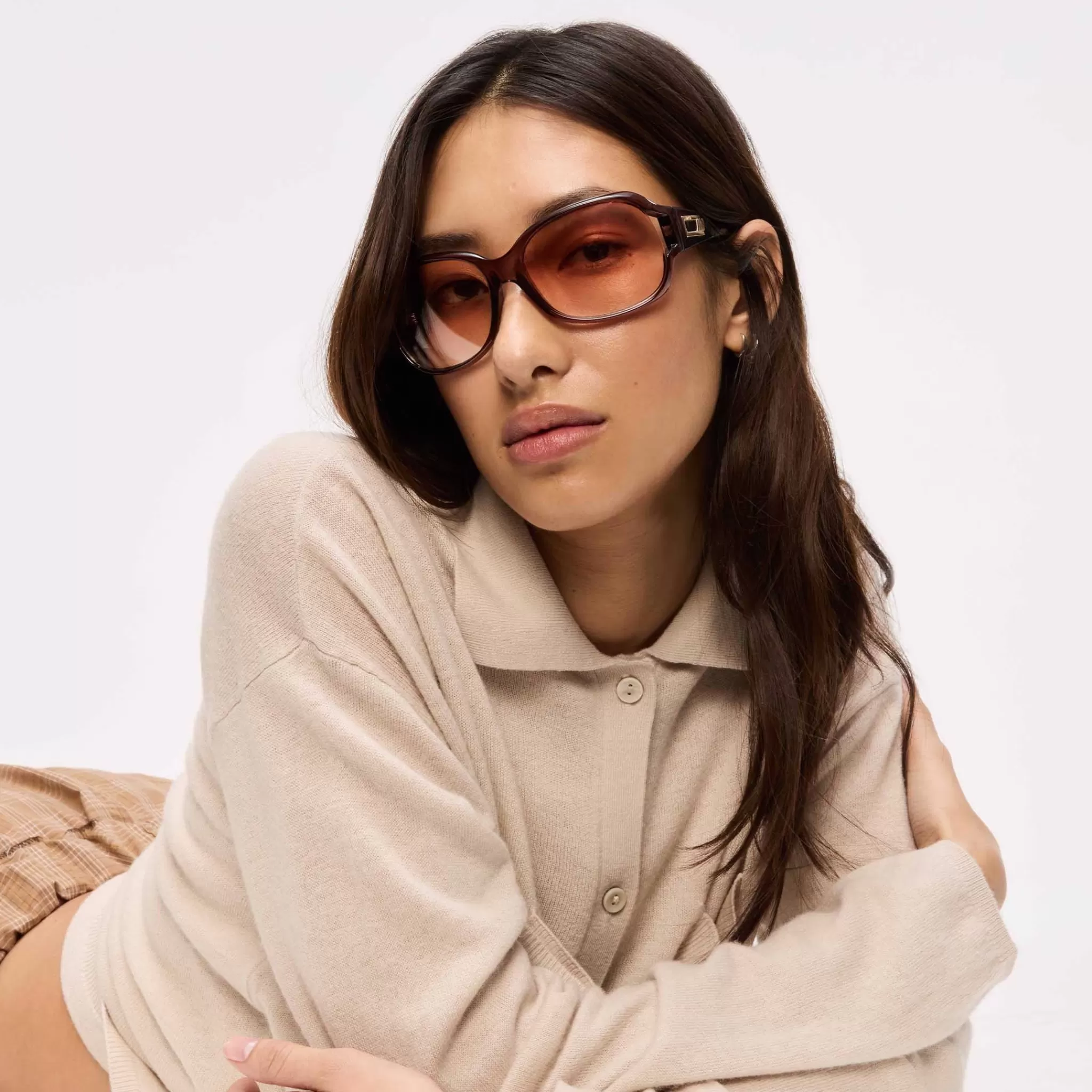 Wrap | Oversized-Le Specs BOLSHY LTD EDT | chocolate
