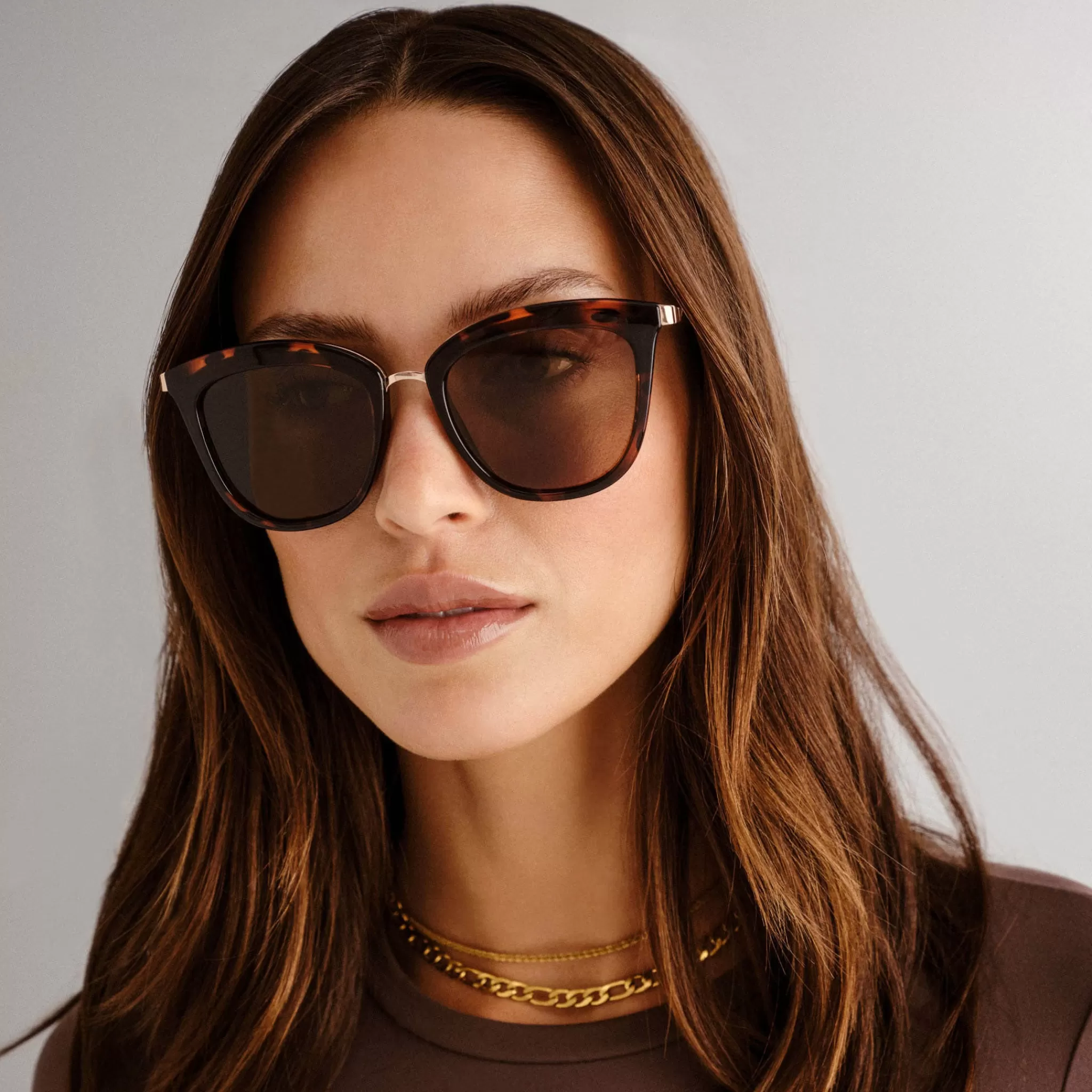 Cat Eye-Le Specs CALIENTE | TORT ROSE GOLD POLARIZED tortrosegold