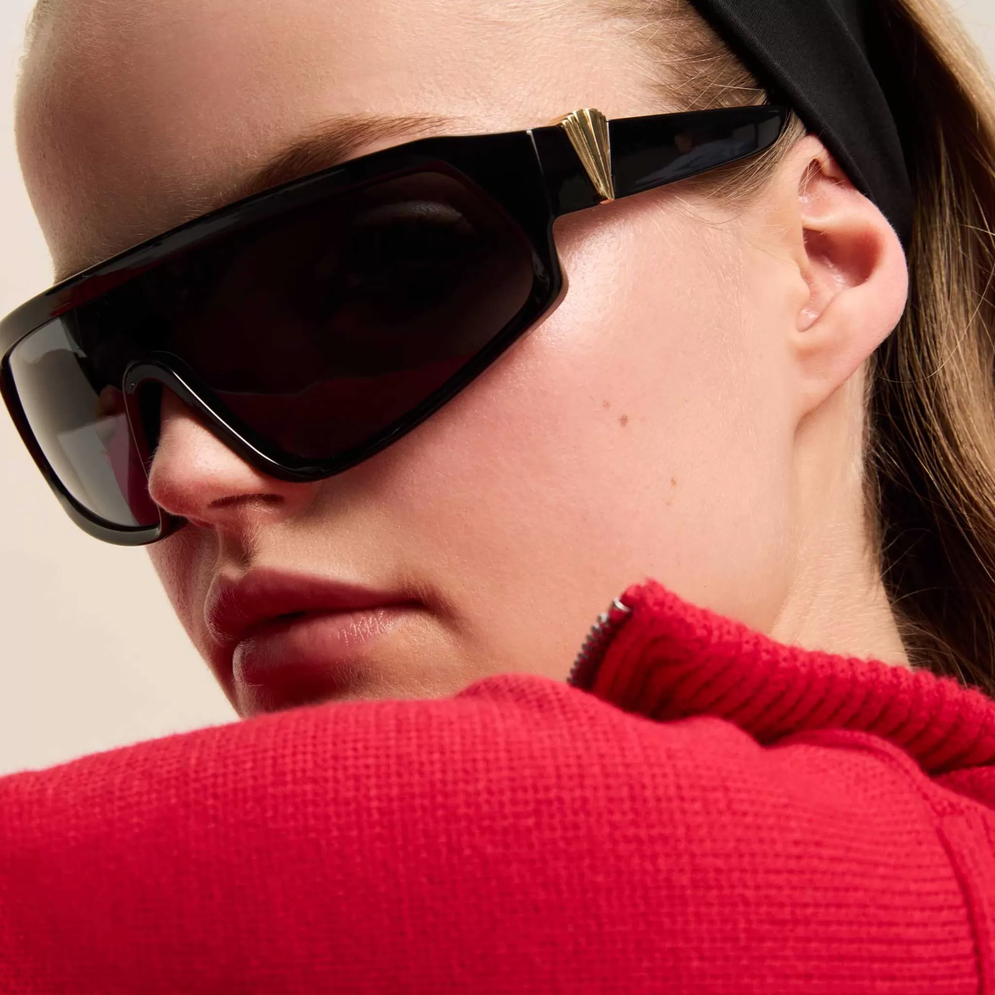 Wrap | Oversized-Le Specs CALM CHAOS | black