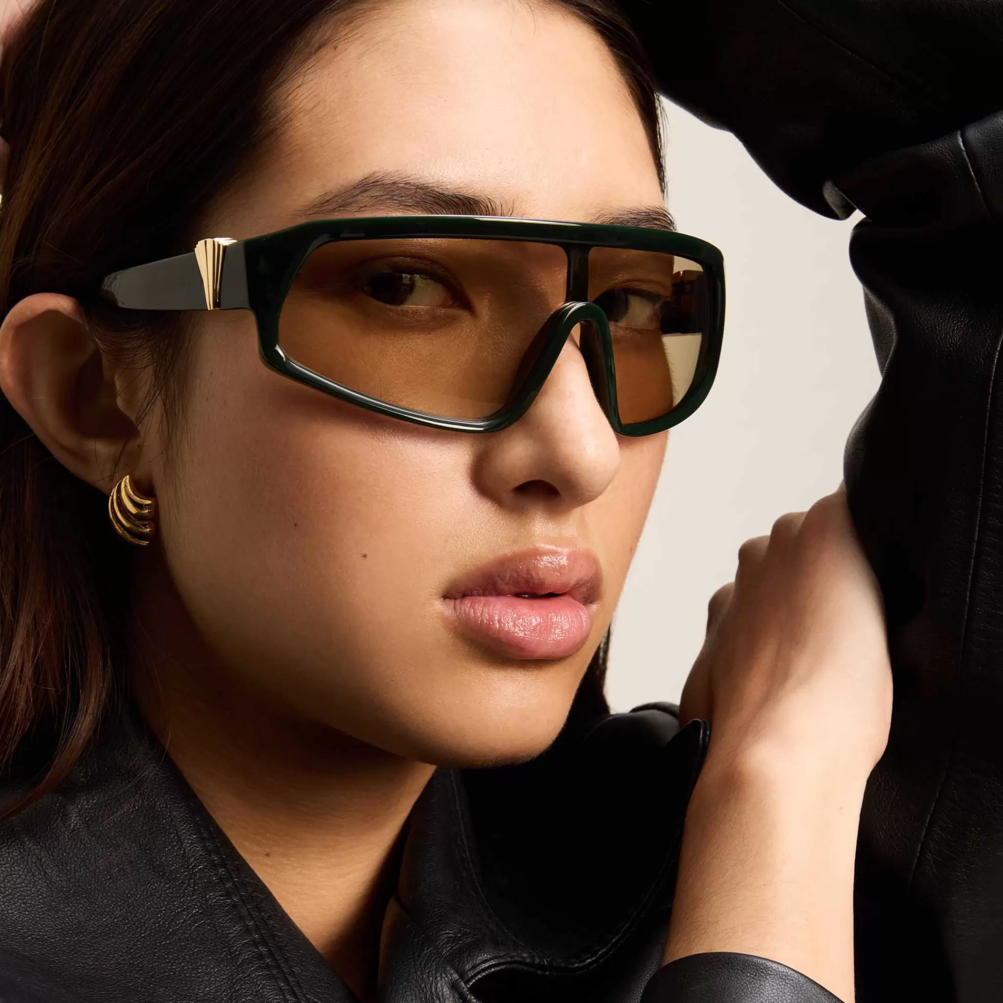 Wrap | Oversized-Le Specs CALM CHAOS | DARK KHAKI darkkhaki