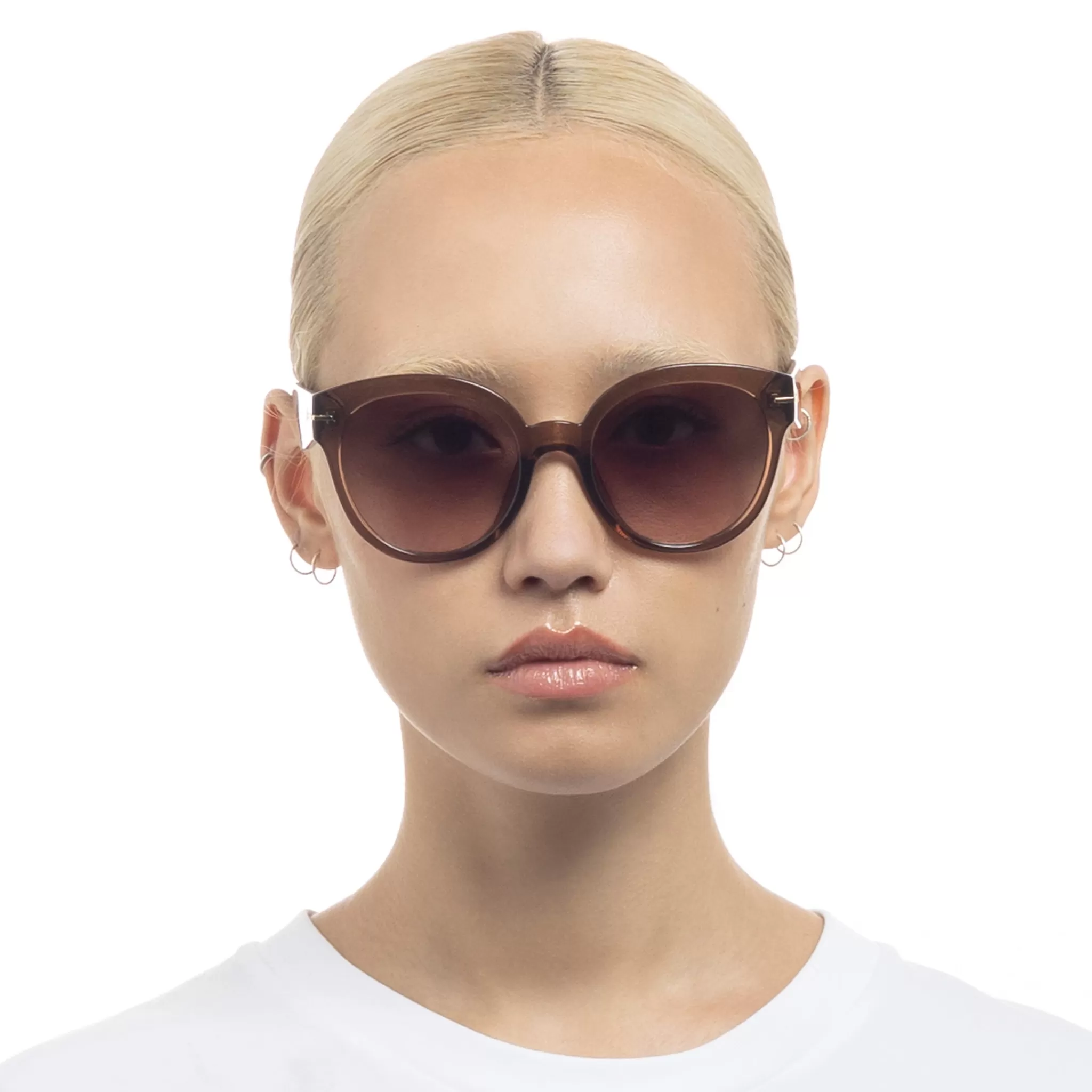 Round | Oversized-Le Specs CAPACIOUS | chocolate