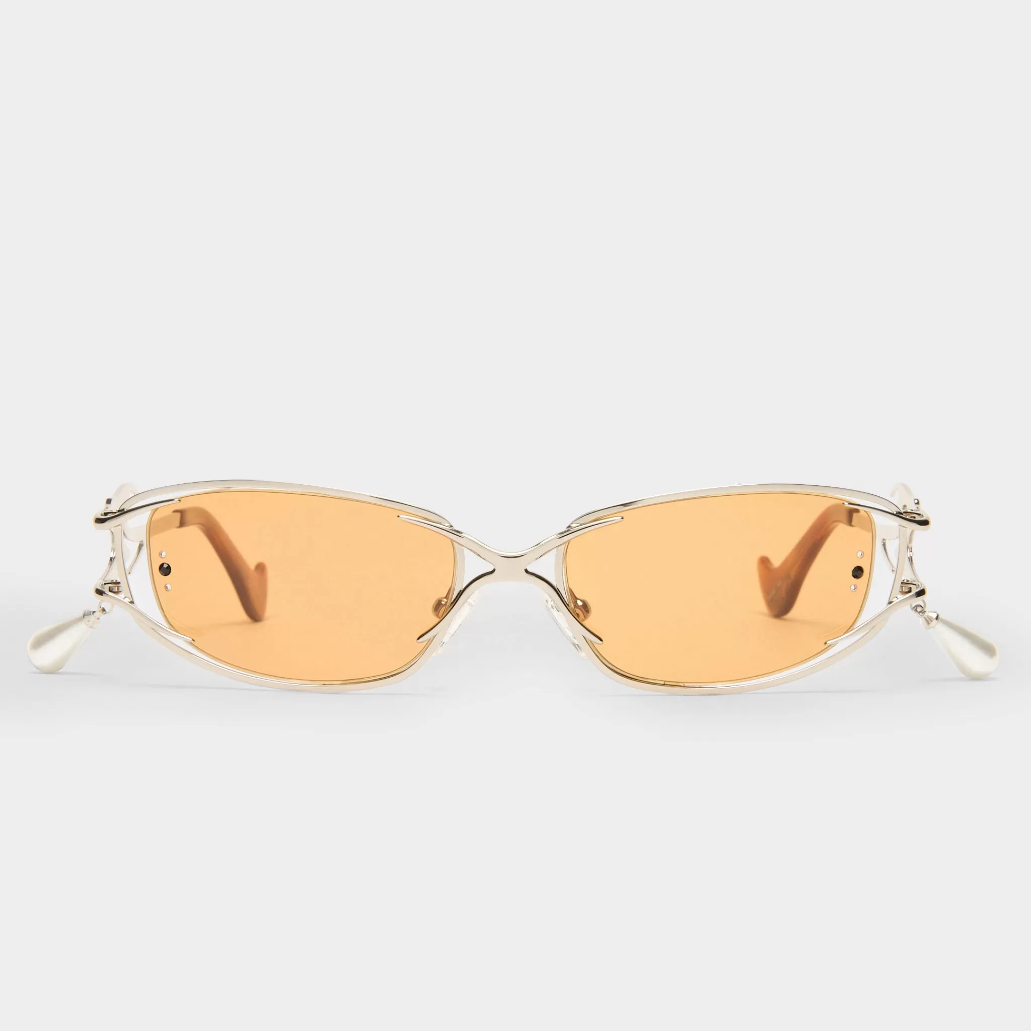 Oval | Oval-Le Specs DADDYS GIRL | MUSTARD TINT silver