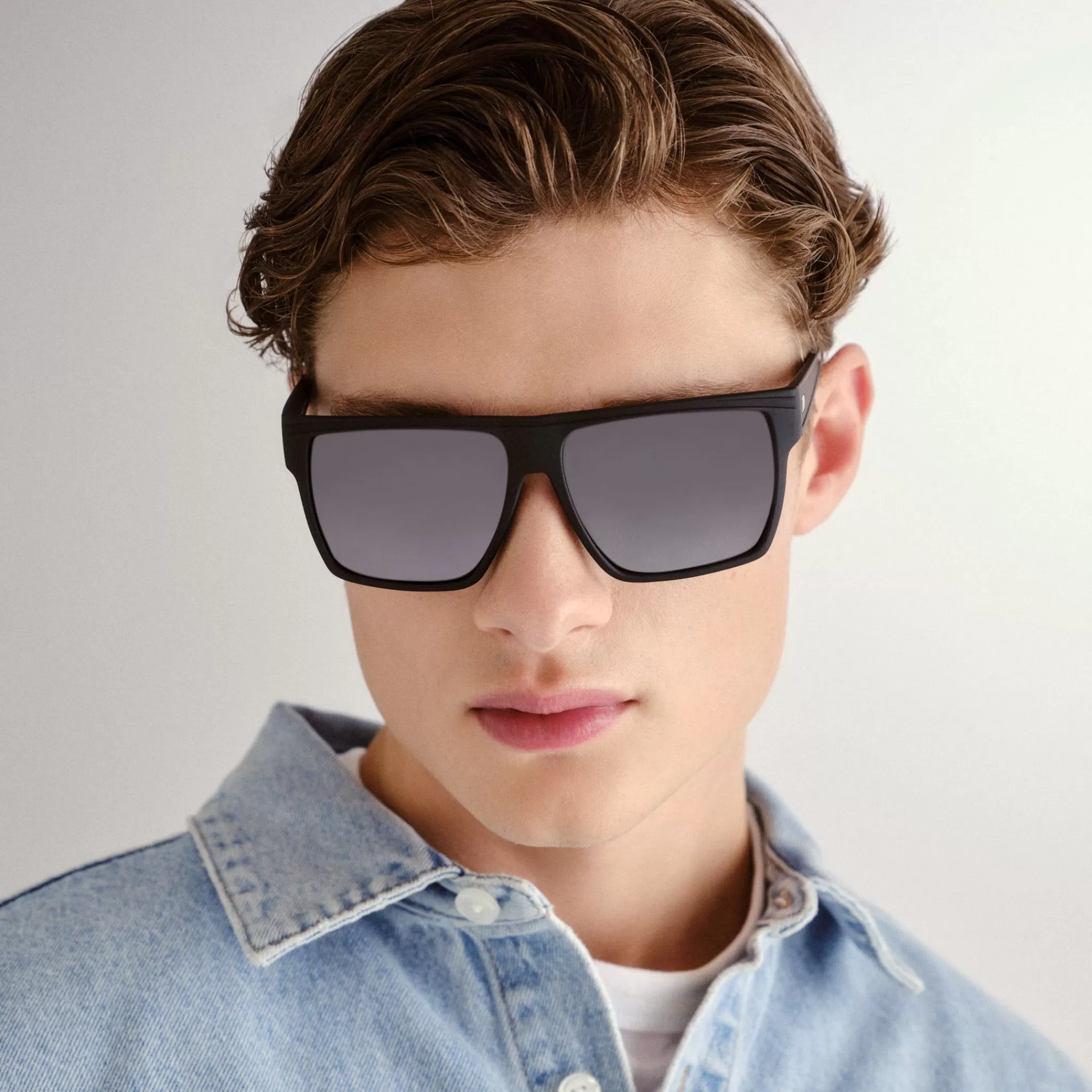 D-frame-Le Specs DIRTY MAGIC | BLACK RUBBER FLASH MIRROR POLARIZED blackrubber