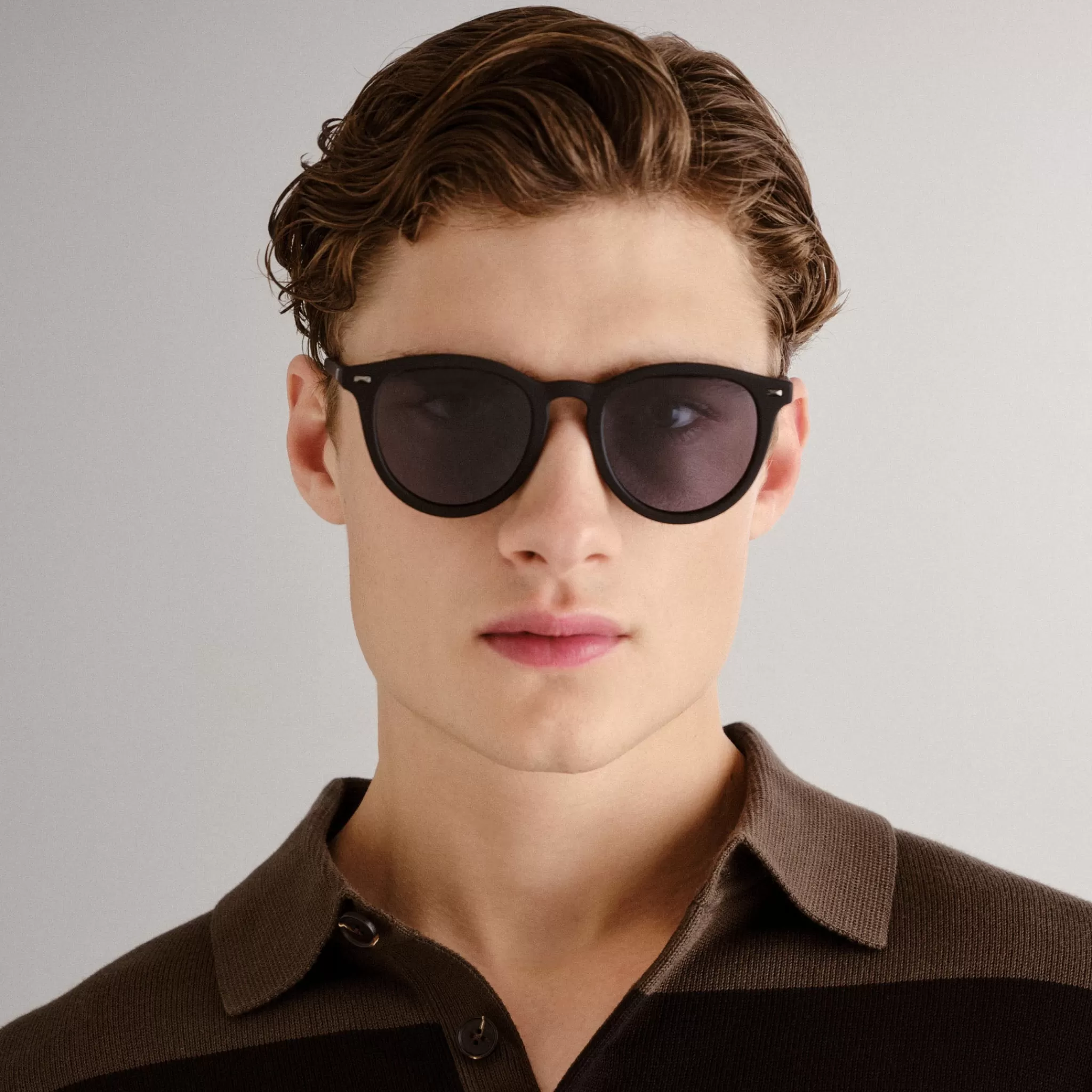 Round | Round-Le Specs FIRE STARTER | BLACK RUBBER POLARIZED blackrubber