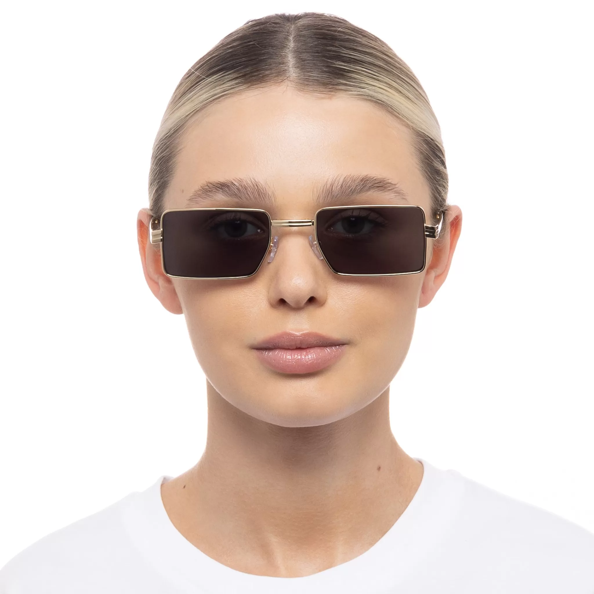 Rectangle | Rectangle-Le Specs FOLD 02 | BRIGHT GOLD SMOKE MONO brightgold