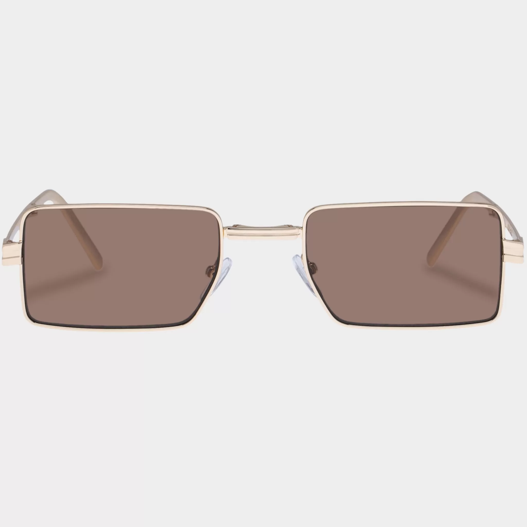 Rectangle | Rectangle-Le Specs FOLD 02 | BRIGHT GOLD TEAK MONO brightgold