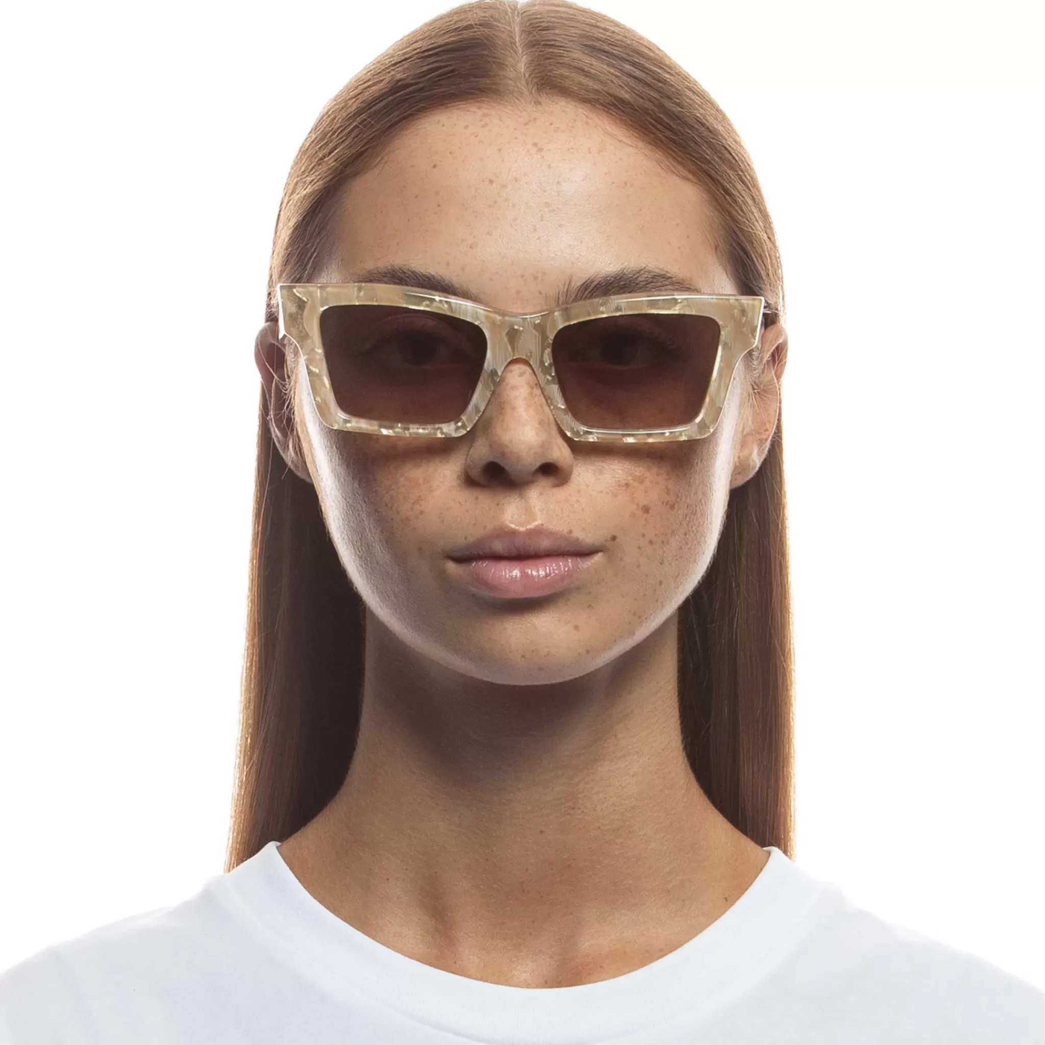 Cat Eye-Le Specs HERO ALT FIT | GOLD SEASHELL goldseashell