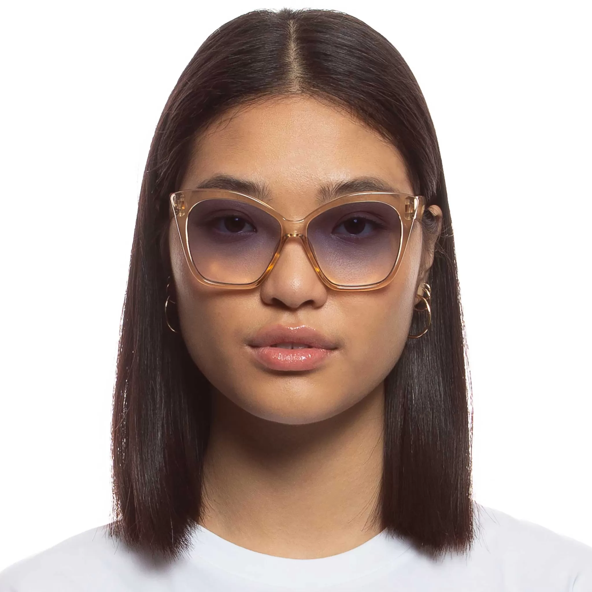 Oversized | Cat Eye-Le Specs HOT TRASH | sand