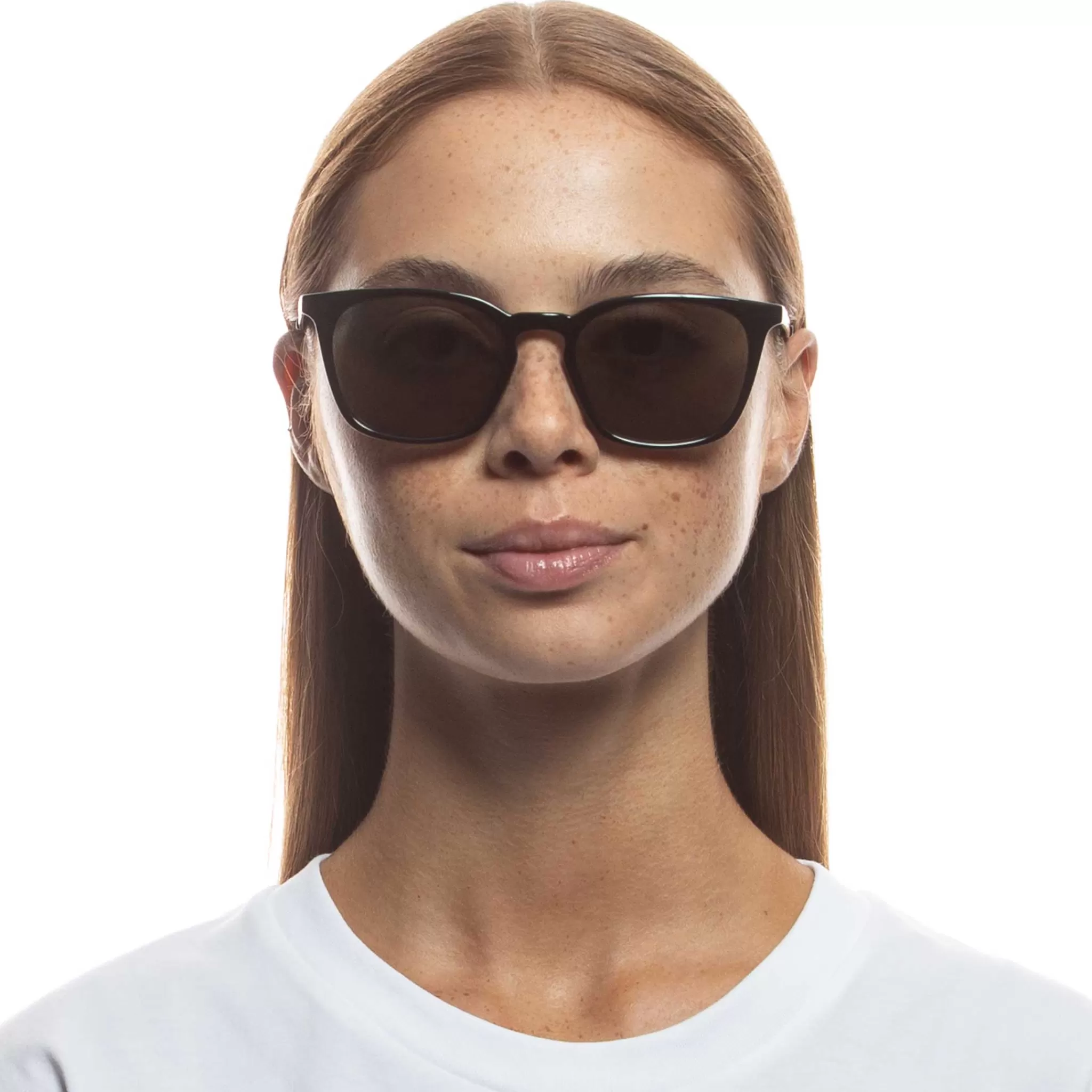 D-frame-Le Specs HUZZAH | GREEN MONO black