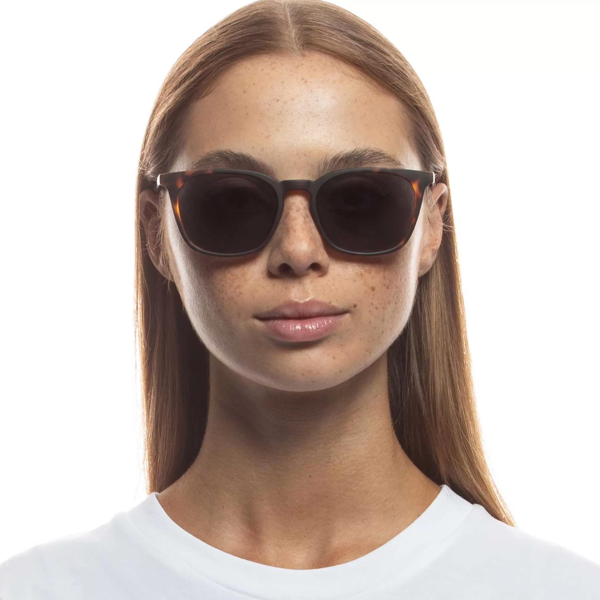 D-frame-Le Specs HUZZAH | MATTE TORT POLARIZED mattetort