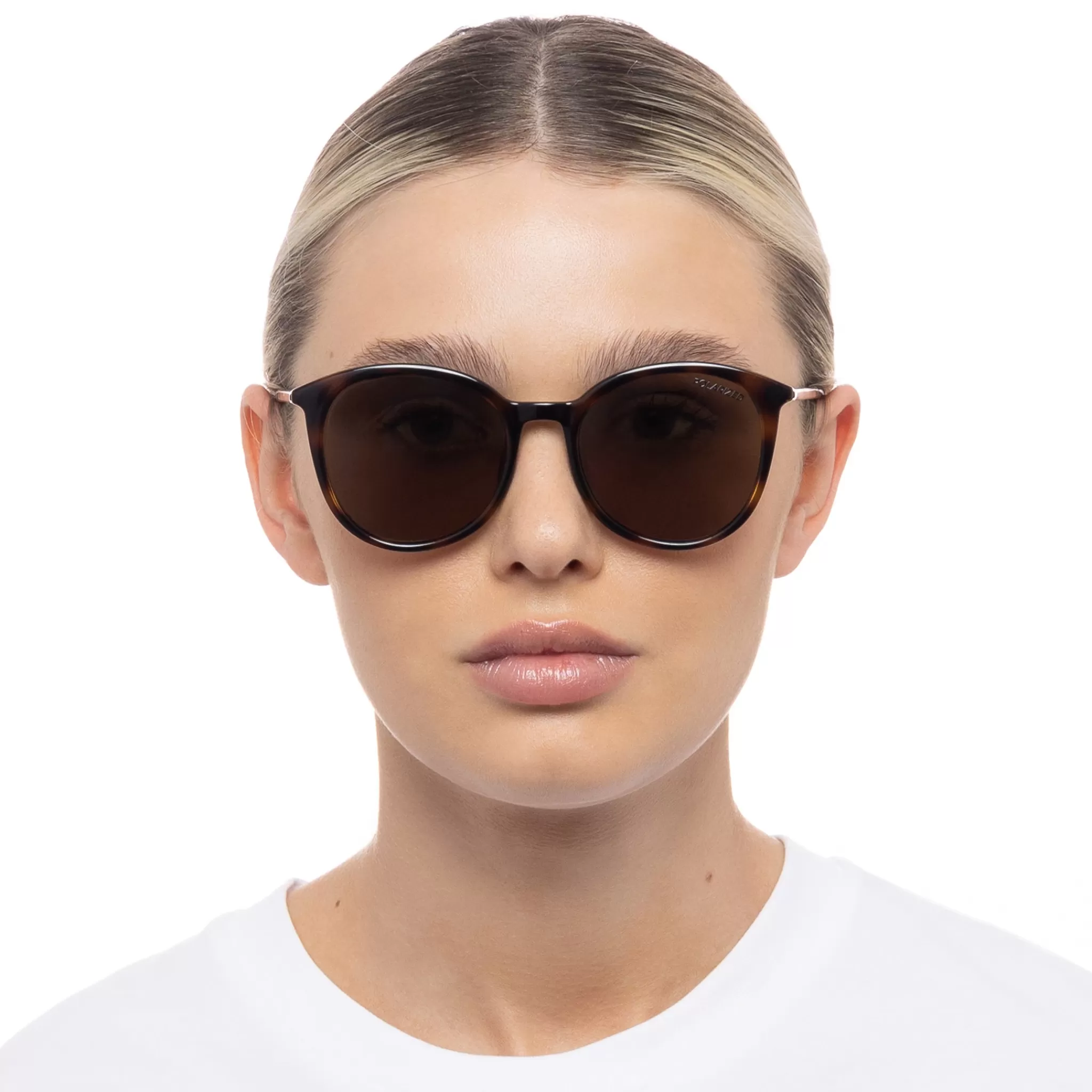 Round-Le Specs LE DANZING | TORT POLARIZED tortgold