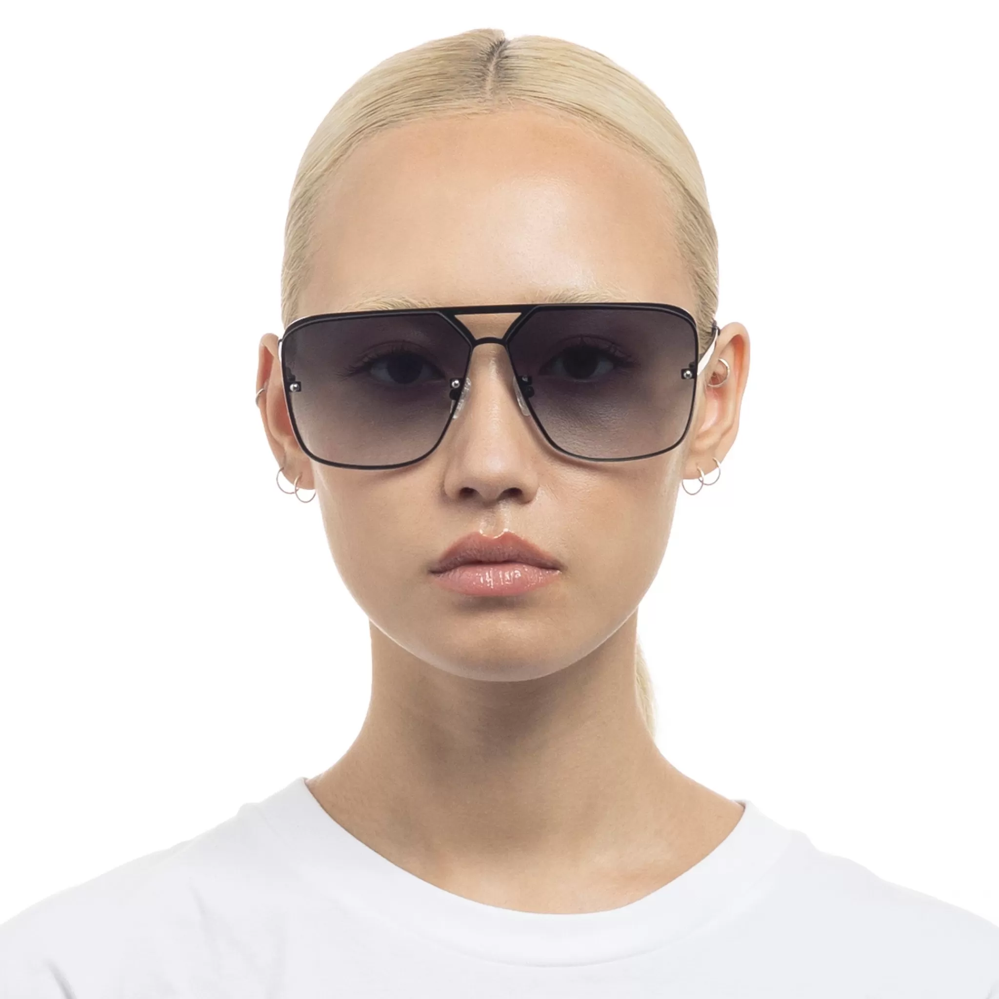 Oversized-Le Specs METAZOIC | black
