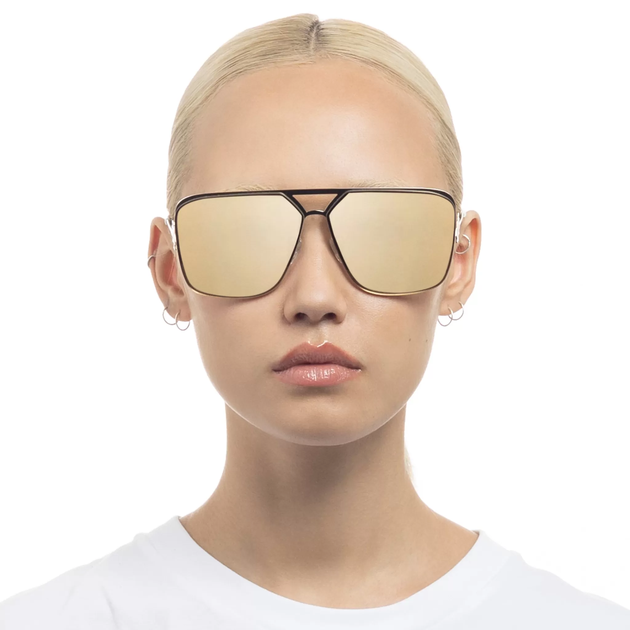 Oversized-Le Specs METAZOIC | gold