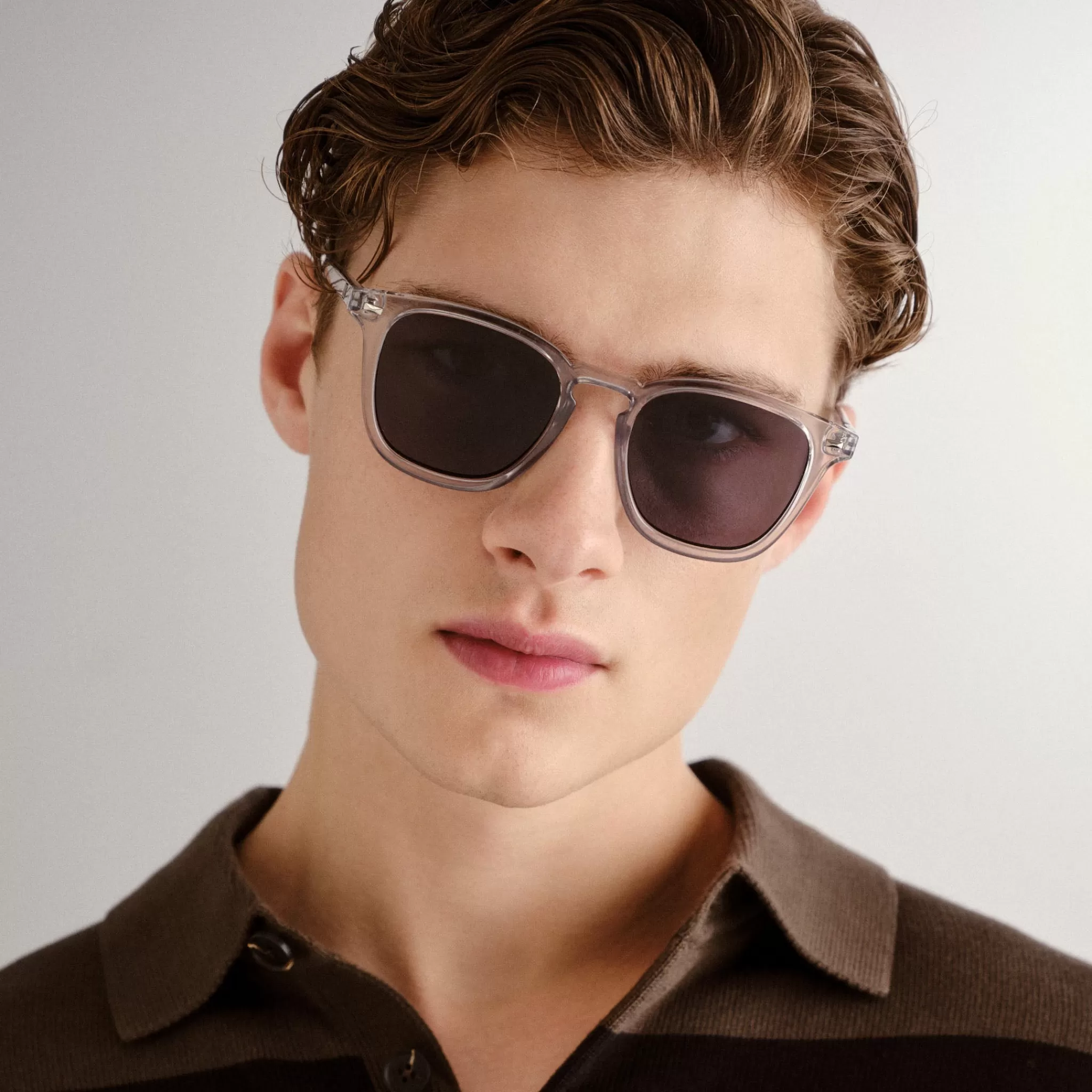 D-frame-Le Specs NO BIGGIE | -SMOKE MONO pewter