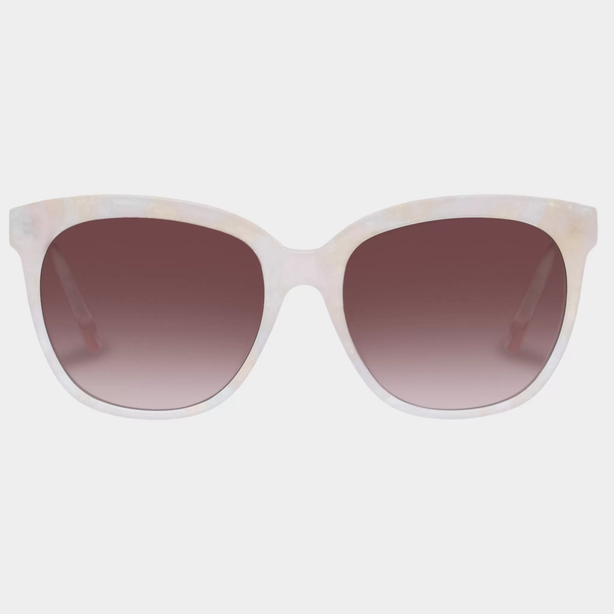 Oversized-Le Specs OH SNAP | GOLD SEASHELL goldseashell