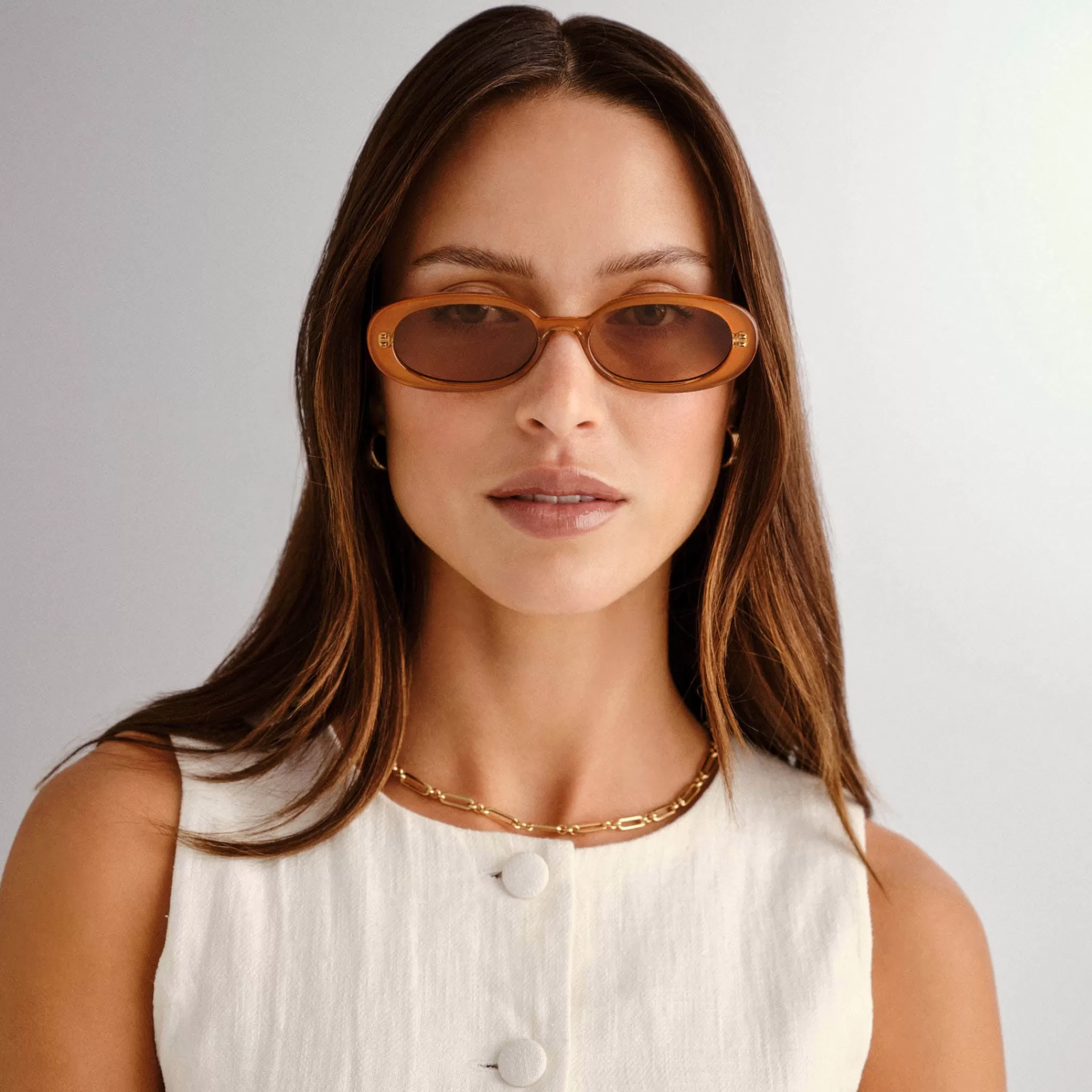 Oval-Le Specs OUTTA LOVE | -TAN TINT caramel