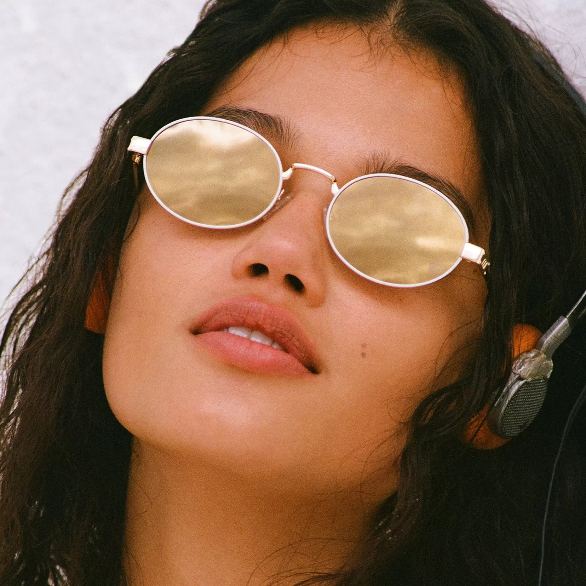 Oval-Le Specs POSEIDON DEUX LTD EDT | GOLD IVORY POLARIZED goldivory