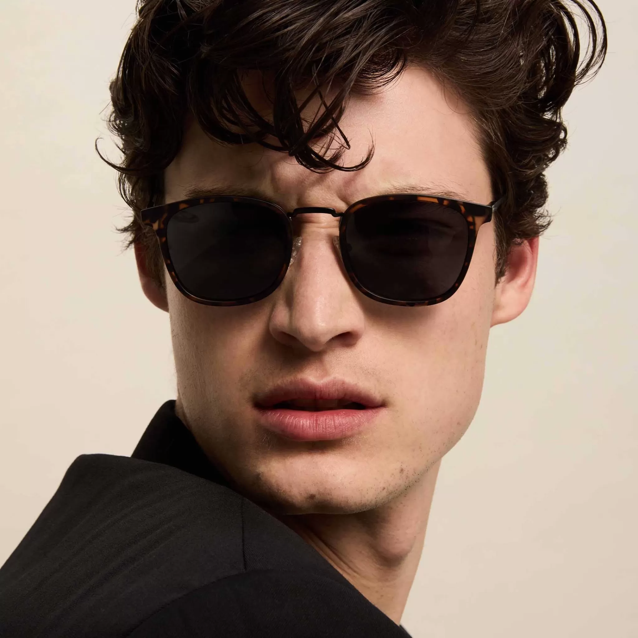 D-frame-Le Specs RACKETEER | MATTE TORT mattetort