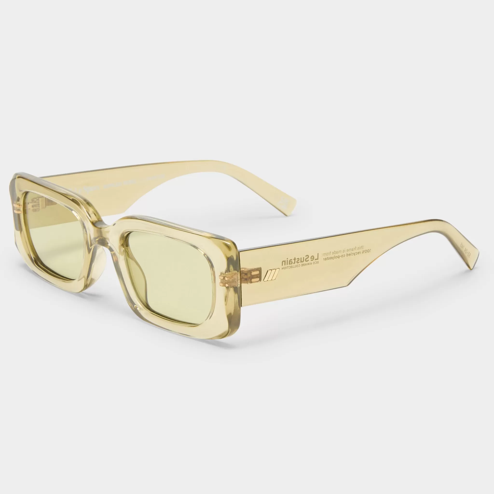Rectangle | Rectangle-Le Specs RIPPLED REBEL | OLIVE LEAF oliveleaf