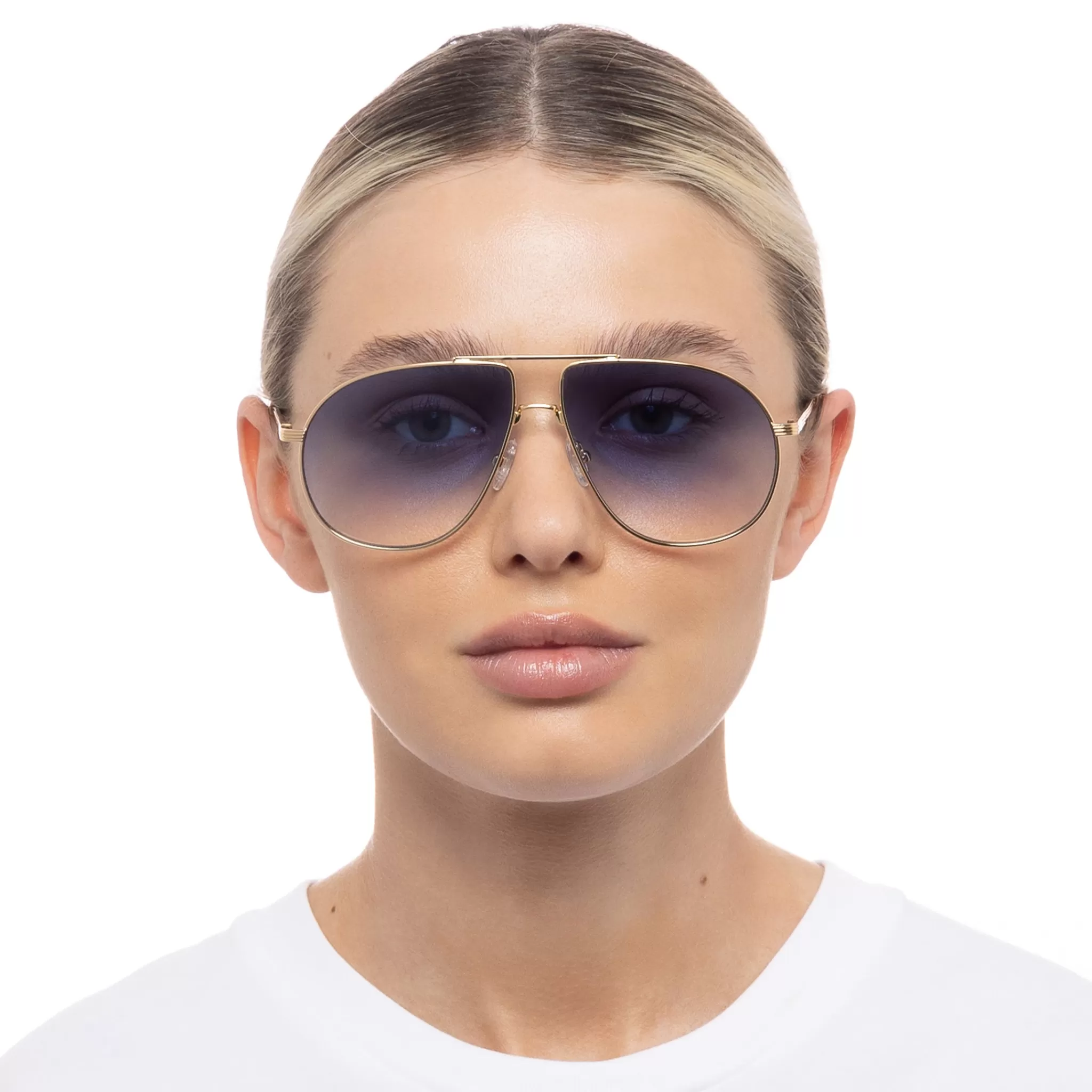 Aviator | Aviator-Le Specs SCHMALTZY | BRIGHT GOLD BLUE GRAD TINT brightgoldvinttort