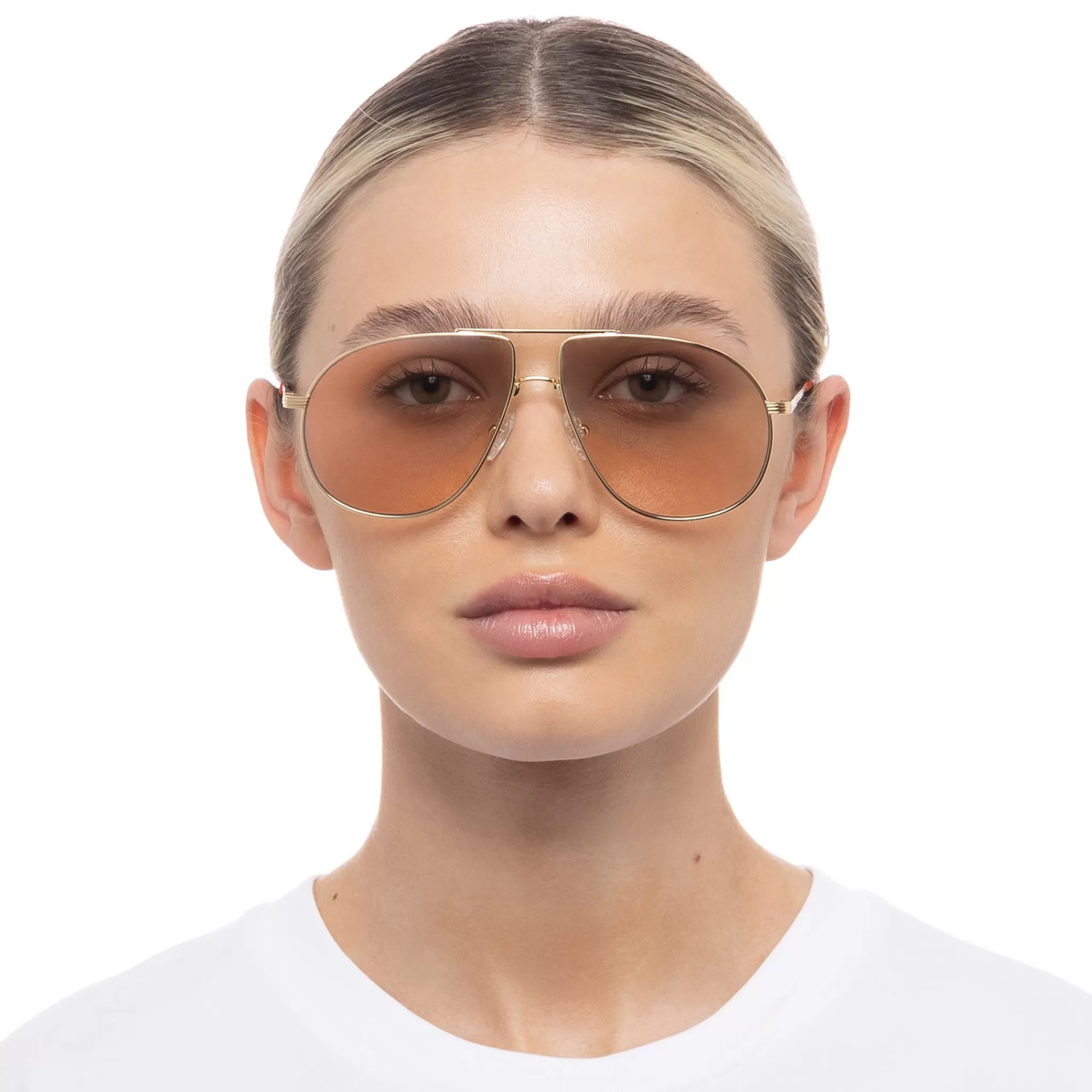 Aviator | Aviator-Le Specs SCHMALTZY | BRIGHT GOLD CHAMPAGNE TINT brightgold