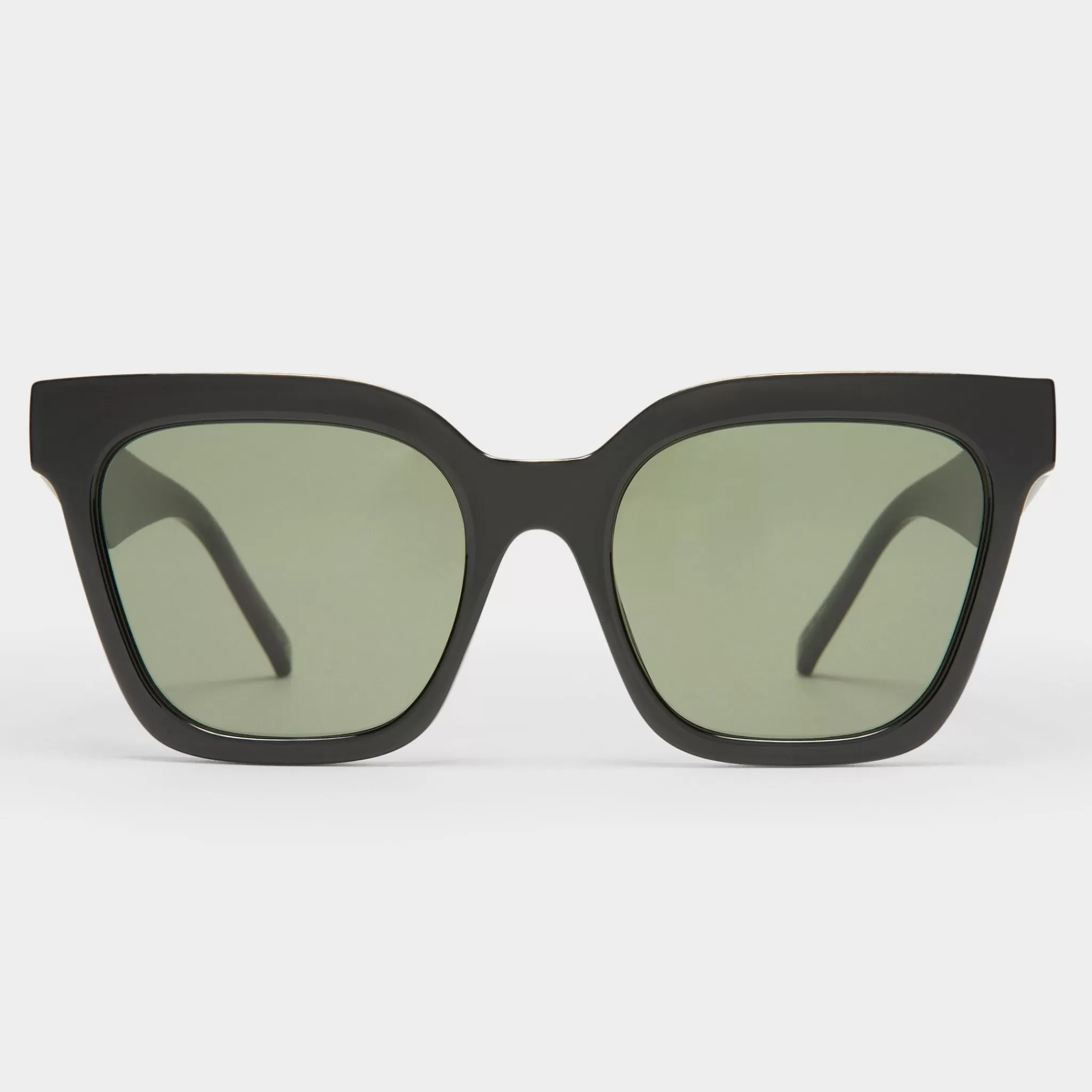 Oversized-Le Specs STAR GLOW | KHAKI MONO black