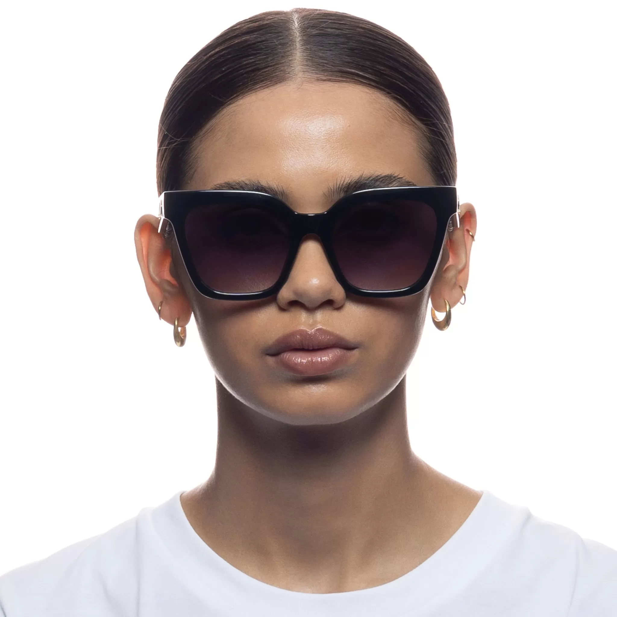 Oversized-Le Specs STAR GLOW | SMOKE GRAD black