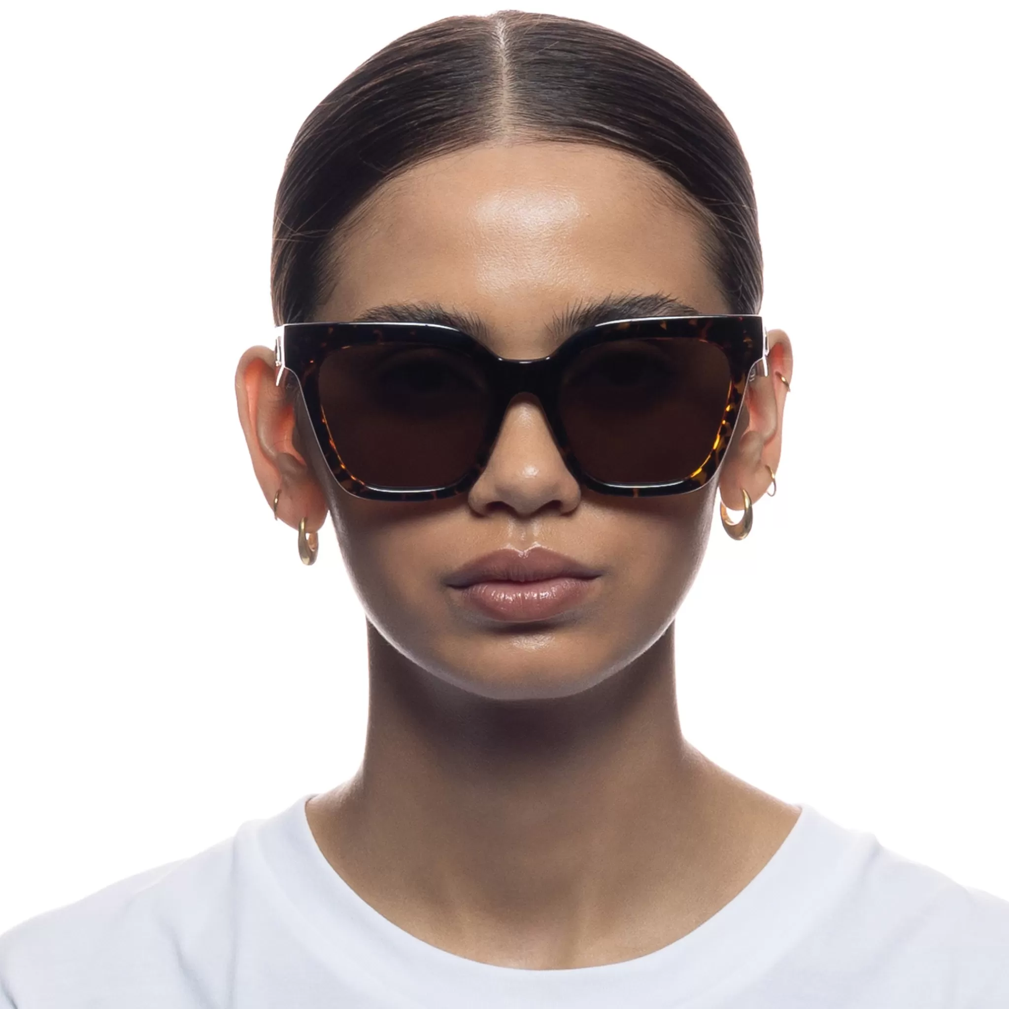 Oversized-Le Specs STAR GLOW | DARK TORT darktort